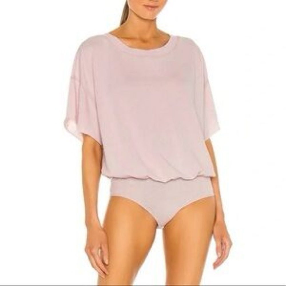 Free People Light Pink Bodysuit NWT